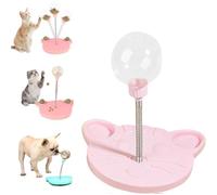 Leaking Treats Ball Pet Feeder Toy, Pet Toy Treat Dispenser, Wobbly Interactive Dog Treat Toys, Feeder for Cats & Dogs for Hunting Chasing and Exercise (pink)
