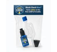 LeakLogic Block-Check Blue Cylinder Head Gasket Tester Kit CO2 Combustion Leak Gas Test Universal for All Cars and Motorcycles Petrol Diesel Block Rapid Engine Leak Detector for 15 Tests