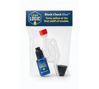LeakLogic Block Check Blue - Cylinder Head Gasket Tester Kit CO2 Combustion Leak Gas Test Universal for All Cars and Motorcycles Petrol Diesel Block Rapid Engine Leak Detector for 15 Tests