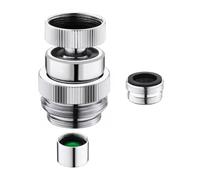 Leakproof 360 Hose Adapter Brass Ergonomic Designs Garden Faucet Connector for Efficient Gardening Car Washing Tasks Leakproof Water Faucet Adapter for Gardening