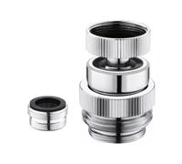 Leakproof 360 Hose Adapter Brass Ergonomic Designs Garden Faucet Connector for Efficient Gardening Car Washing Tasks Copper Threaded Garden Hose Connector