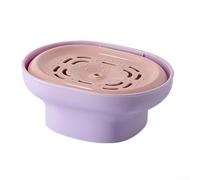 LeakProof Detergent Dispenser with Pump for Laundry and Dish Cleaning, Designed for Precise Dispensing, Compact and for Organized Storage (Purple)