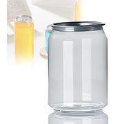 Leakproof Disposable Plastic Can Sealer Cups with Aluminum Lids, 200-Pack, for Boba, Smoothie, Pet Beverage Bottles