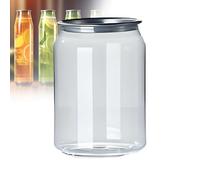 Leakproof Disposable Plastic Can Sealer Cups with Aluminum Lids, 200-Pack, PET Beverage Bottles for Boba and Smoothies, Compatible with Can Sealing Machine, 330ml