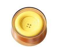 Leakproof Drinking Feeder, Pet Water Dish, 7.09x7.09x3.15 Inches Floating Bowl with Splash Free Feature, Portable Reservoir, Non Slip Vessel with Modern Style, Hydration Station for Indoor Outdoor