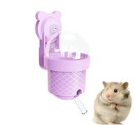 Leakproof Hamster Bottle, Small Pet Cage Water Dispenser, 8oz Bottle with No Drip, Stainless Steel Cage Drinker, Pet Bottles with Transparent Design, Home Use for Guinea Pig Bunny