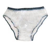 Leakproof Ladies Incontinence Briefs Pants Waterproof Knickers Transparent Plastic Panties Wear-resistant Durable Washable and Reusable Incontinence,M,White