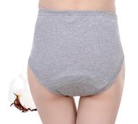 Leakproof Ladies Underwear, Leakproof Panties with Incontinence High Waisted, Cotton Washable Protection Briefs, Menstrual Panties1 Pcs,2XL