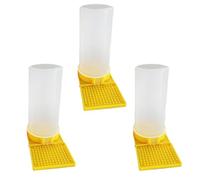 Leakproof Large Capacity Clear Feeders - 3 Pieces Automatic Chicken Feede,15×8.4×16.6 Cm - Anti Drowning Design - For Geese, Ducks, Chickens, Chicks, Turkeys, And Rabbits