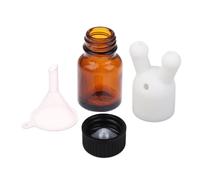 Leakproof Oil Inhaler Cap - Nozzle Nose Dispenser, Empty Diffuser Bottle | Mini Perfume Inhaler Set, Double Bottom Portable Nasal Tube for Aromatherapy Oil