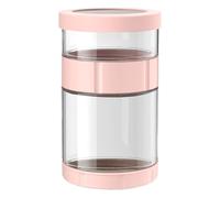 Leakproof Pickle Jar, Glass Storage Container, 32oz Wide Mouth Jars with Silicone Lid, Excellent Material, Jar with Invertible and Non Slip Design, for Pickles, Yogurt, Honey, Wet Dry Separation Use