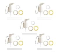 Leakproof Sauce Dispenser with Handle for Ketchup, Tomato Sauce, Oyster Sauce - 2ml Precise Portion Control, Sealed Des(White)