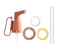 Leakproof Sauce Dispenser with Handle for Ketchup, Tomato Sauce, Oyster Sauce - 2ml Precise Portion Control, Sealed Des(RED)