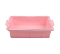 Leakproof Silicone Trays with Secure Lids for Freezing Meal Prep Baking and Air Frying Flexible Material Works in Microwave Too (Pink)