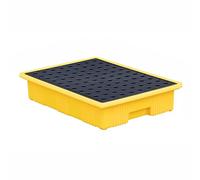 Leakproof Spill Pallet Drum Containment Platform Polyethylene Construct for Safe Hazardous Material Sto Heavy Du Industrial Use