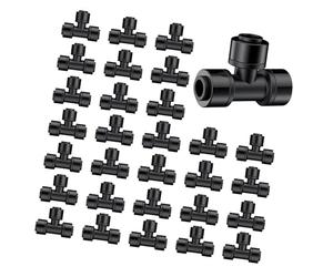 Leakproof T Shape Adapters Fitting Easy Installation for Small Scale Drip Irrigation Projects Efficient Plant Watering Solution Drops Irrigation T Joint