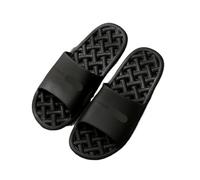 Leaky Slippers Bathroom Bathing Simple Men's and Women's Home Indoor Massage Sandals and Featured Beach(Black,40-41)