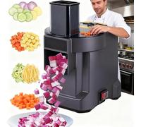 lealovengzh Automatic Vegetable Cutter Machine 100w | (Dice/Slice/Shred) | Electric Vegetable Fruit Slicer Cutting Dicing Shredding Machine,Food Processor | Large Caliber:76 * 60mm | 330lb/H A