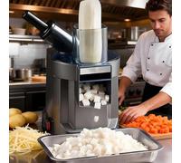 lealovengzh Electric Vegetable Chopper, 100w Commercial Vegetable Dicer Food Processor Veggie Food Cutter Stainless Steel Automatic Shredded for Onion Potato Cabbage Fruit Slicer C