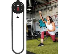 lealovengzh Endless Rope Trainer for Home Gym - 14ft Climbing Rope Machine with Adjustable Resistance for Full Body Workout & Strength Training Red