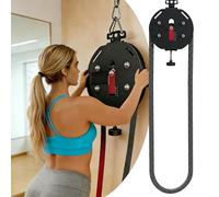 lealovengzh Endless Rope Trainer | Portable Cable Pulley System+Adjustable Resistance | Climbing Rope Machine, Home Gym Equipment for Grip, Arms, Back and Body Coordination Exercises Red