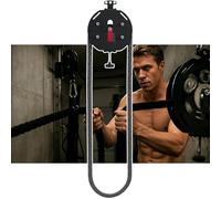 lealovengzh Endless Rope Trainer | Portable Hanging Pulley System - Adjustable Resistance Cable Machine | Strength Training Cable Machine for Gym, Home & Outdoor-for Grip, Arms & Back Red