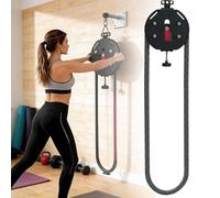 lealovengzh Endless Rope Trainer&Resistance Trainer Machine for Home Gym - 14ft Climbing Rope Machine with Adjustable Resistance for Full Body Workout & Strength Training Red
