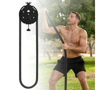 lealovengzh Endless Rope Trainer&Resistance Trainer Machine for Home Gym - 14ft Climbing Rope Machine with Adjustable Resistance for Full Body Workout & Strength Training Black