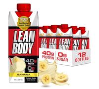 Lean Body Ready-to-Drink Protein Shake, 40g Protein, Gluten Free, 22 Vitamins & Minerals, (Recyclable Carton & Lid - Pack of 12) LABRADA (Banana)