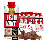 Lean Body Ready-to-Drink Protein Shake, 40g Protein, Gluten Free, 22 Vitamins & Minerals, (Recyclable Carton & Lid - Pack of 12) LABRADA (Chocolate)