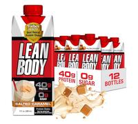 Lean Body Ready-to-Drink Protein Shake, 40g Protein, Gluten Free, 22 Vitamins & Minerals, (Recyclable Carton & Lid - Pack of 12) LABRADA (Salted Caramel)