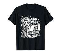 Lean Mean Cancer Fighting Machine Cancer Awareness Ribbon T-Shirt