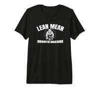 Lean Mean Growth Machine Fitness Motivation Design Premium T-Shirt