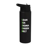 Lean Six Sigma Green Belt Certified Stainless Steel Insulated Water Bottle