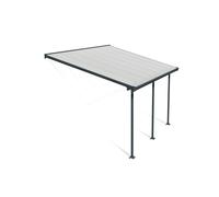 Palram - Canopia Feria Patio Cover 3X4.25 Grey Clear