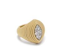 LEANDRA 18kt yellow gold Cabo Dragon ring 52