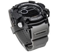 Leandro Lido Monza/Genoa/Palermo/Rimini/Parma Digital 12-Bit Display Leisure Outdoor Hourly Chime Function 53mm Alarm Stopwatch Waterproof 3ATM Unisex Women Men Sports Watch, gray