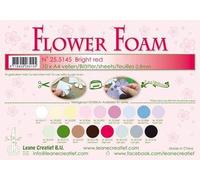 Leane Creatief A4 0.8mm Flower Foam Sheets 10pcs - Bright Red