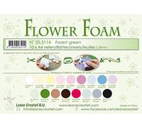 Leane Creatief A4 0.8mm Flower Foam Sheets 10pcs - Forest Green
