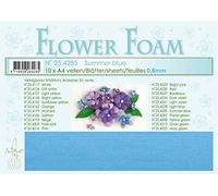 Leane Creatief A4 0.8mm Flower Foam Sheets 10pcs - Summer Blue