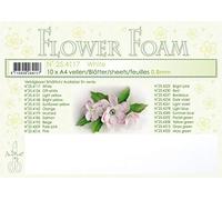 Leane Creatief A4 0.8mm Flower Foam Sheets 10pcs - White