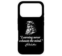 Leaning Never Exhausts The Mind Leonardo da Vinci Quote Case for iPhone 17 Pro