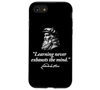Leaning Never Exhausts The Mind Leonardo da Vinci Quote Case for iPhone SE (2020) / 7/8