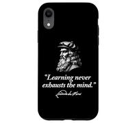 Leaning Never Exhausts The Mind Leonardo da Vinci Quote Case for iPhone XR