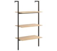 (light brown, 64 x 35 x 185 cm) vidaXL Leaning Shelf Bookcase Bookshelf Shelving Unit Storage Rack Organiser