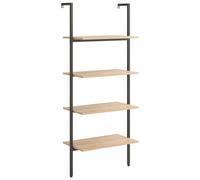 (black, 64 x 35 x 152.5 cm) vidaXL Leaning Shelf Bookcase Bookshelf Shelving Unit Storage Rack Organiser