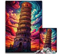 Leaning Tower of Pisa Italy 1000 Piece Jigsaw Puzzles for Adults Paper Jigsaw Puzzles for Adults for Teenagers, Family Game Night, BrainChallenging Gift Idea 1000 PCS(38x26cm)