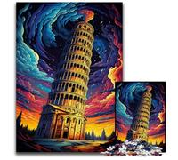 Leaning Tower of Pisa Italy 1000 Piece Jigsaw Puzzles for Adults Puzzles for Adults Perfect for Christmas Halloween Easter New Year 1000 PCS(38x26cm)