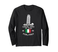 Leaning Tower of Pisa Italy Flag Italia Souvenir Travel Long Sleeve T-Shirt
