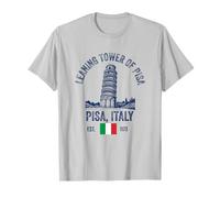 Leaning Tower of Pisa Italy Flag Italia Souvenir Travel T-Shirt